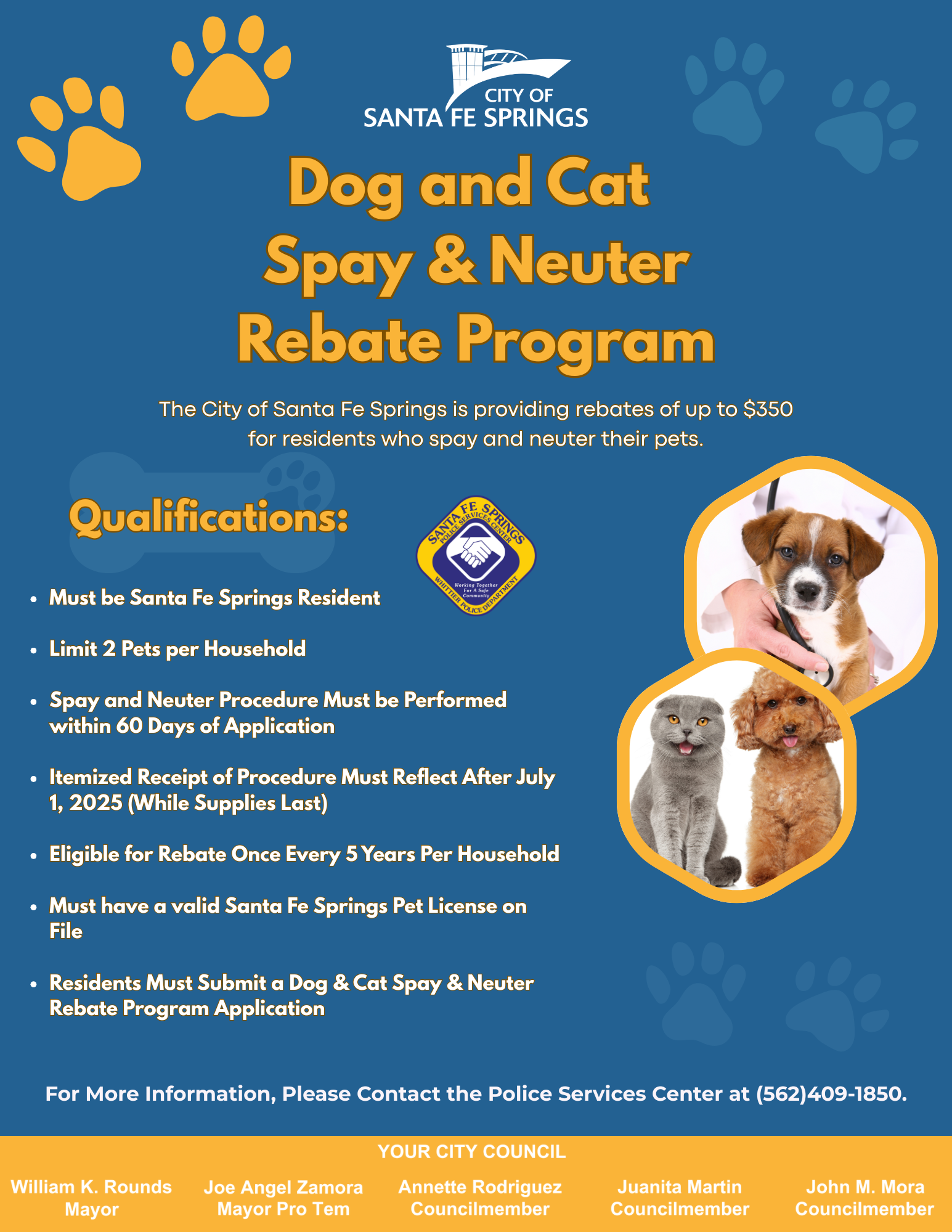 Dog & Cat Spay & Neuter Program